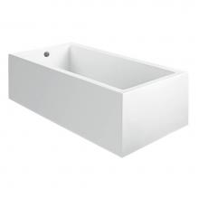 MTI Baths AEM97A2 - Andrea 7A Acrylic Cxl Sculpted 2 Side Air Bath Elite/Microbubbles - White (60X31.5)