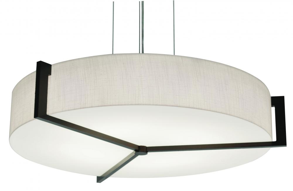 Apex 17'' LED Pendant - Espresso Finish - Jute Shade