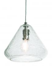 AFX Lighting, Inc. AGP10MBSNCC - Armitage Pendant - Satin Nickel - Clear Crackle