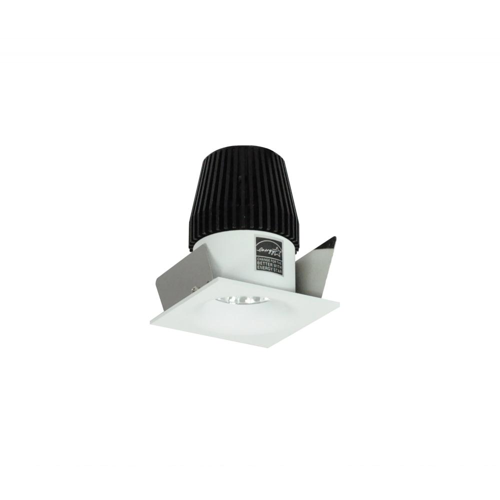 1" Iolite LED NTF Square Bullnose, 600lm, 2700K, Matte Powder White Reflector / Matte Powder