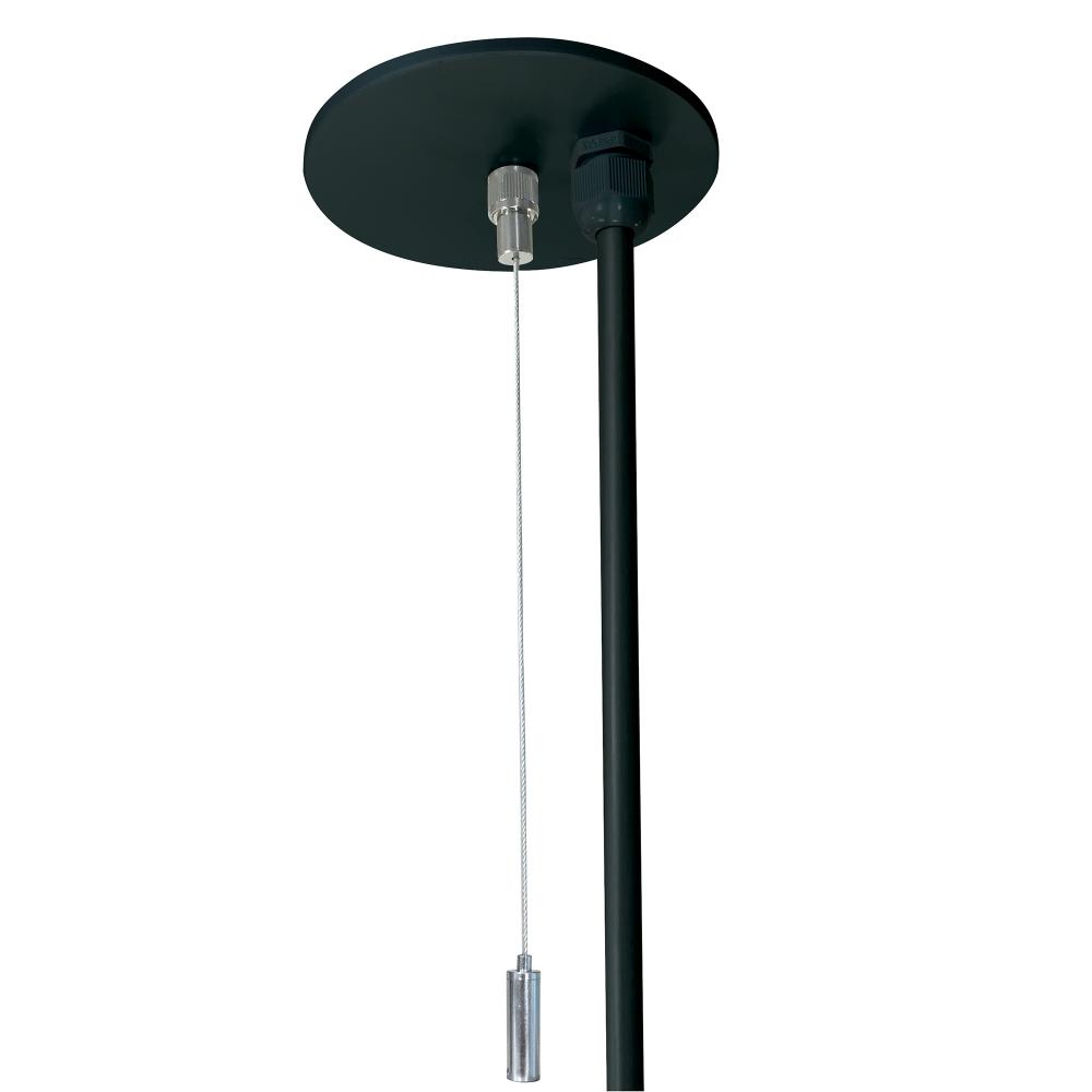 20' Pendant & Power Mounting Kit for L-Line Direct Series, Black Finish