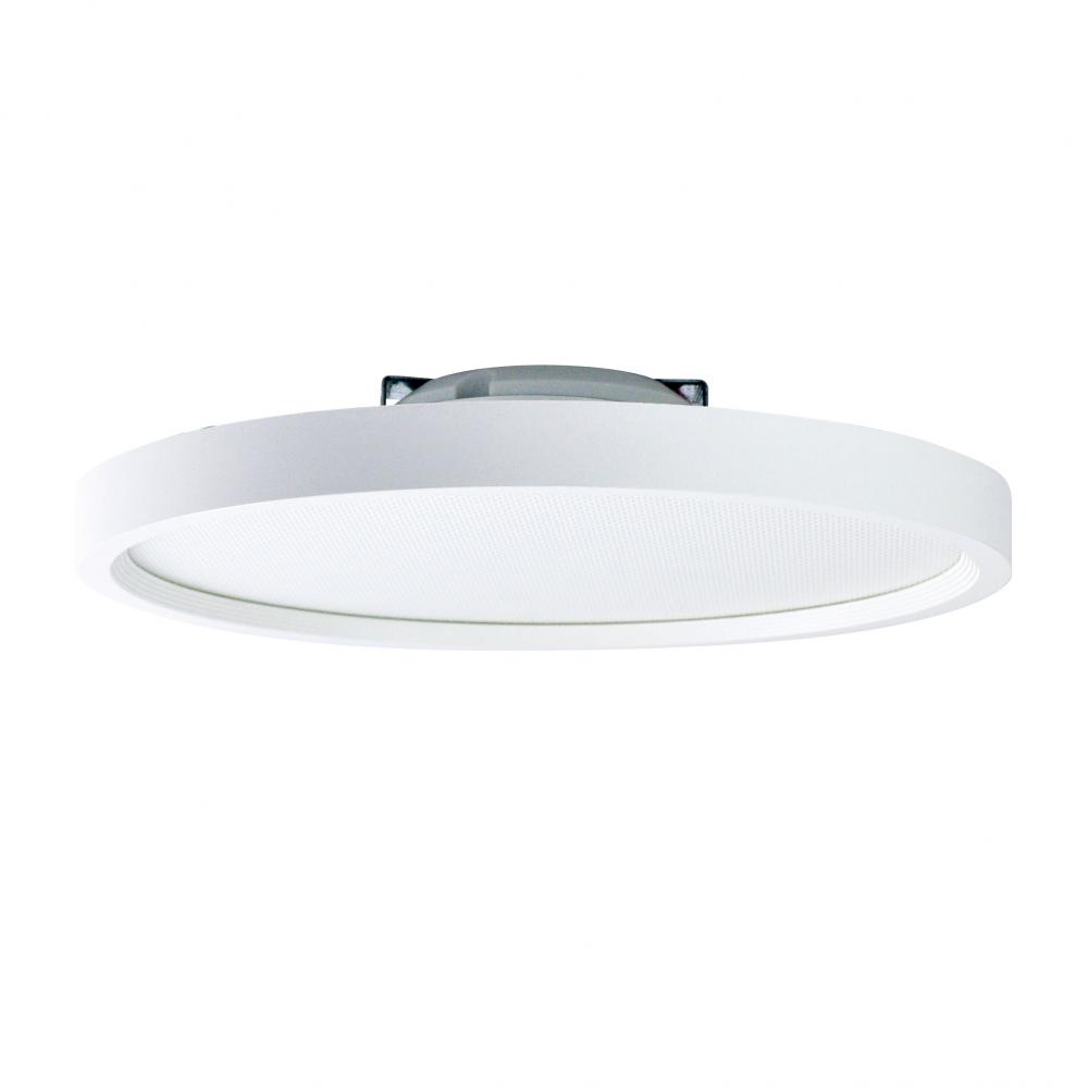 7" SURF Round LED Surface Mount, 1100lm / 14W, 3500K, White finish