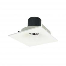 Nora NIO-4SNB35QWW - 4" Iolite LED Square Bullnose, 10-Degree Optic, 800lm / 12W, 3500K, White Finish