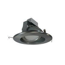 Nora NLCBC-66927XHZN - 6" Cobalt Adjustable LED Retrofit, 1200lm / 14W, 2700K, Haze Reflector / Natural Metal Flange