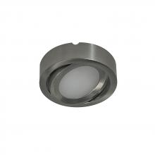 Nora NMP2-A40BN - 24V Josh Adjustable LED Puck Light, 300lm / 4000K, Brushed Nickel Finish