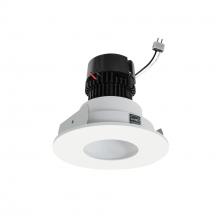 Nora NPRLV-4RPH40XMPW - 4" Pearl Low Voltage LED Round Pinhole Retrofit, 950lm / 11W, 4000K, Matte Powder White Pinhole