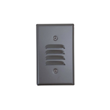 Nora NSW-6619BZ - Mini LED Step Light w/ Horizontal & Vertical Louver Face Plates, 1W, 90+ CRI, 2700K, Bronze, 120V