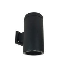 Nora NYLS3-6W1L135NP01BBB - 6" Sapphire III Wall Mount Black Cylinder, Black Reflector/Black Flange, 120V; Phase Dimming,