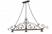 Meyda Green 68210 - 67.5"L Georgia Scroll 3 LT Island Pendant Hardware