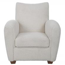 Uttermost 23682 - Teddy White Shearling Accent Chair