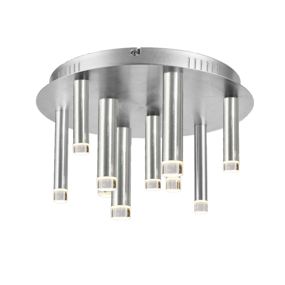 Galiano Flush Mount (Satin Aluminum Finish)