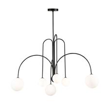 Artcraft AC6656BK - Comet 6 Light Chandelier