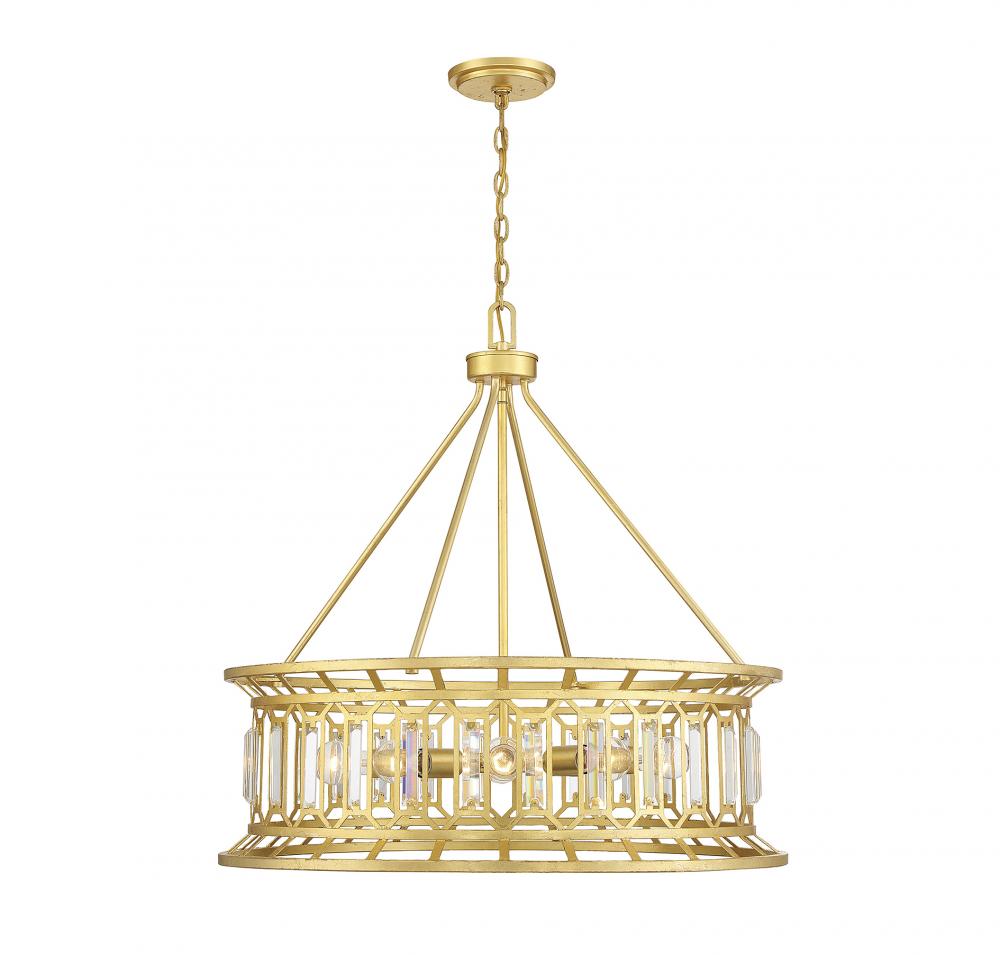 Daintree 8-Light Pendant in True Gold