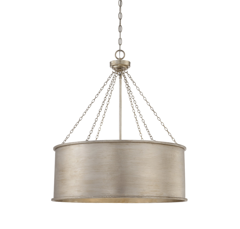 Rochester 6-Light Pendant in Silver Patina