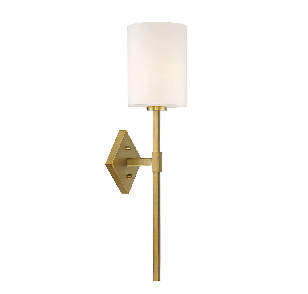 Destin 1-Light Wall Sconce in Warm Brass