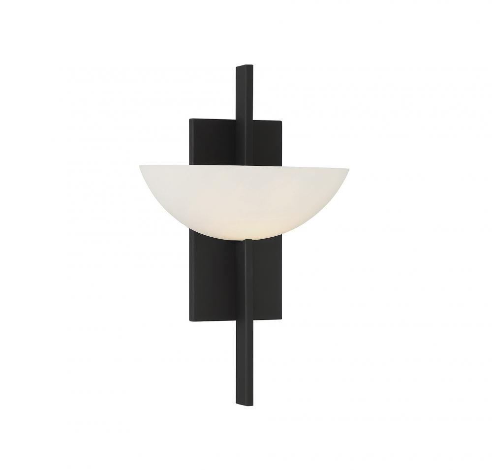 Fallon 1-Light Wall Sconce in Matte Black