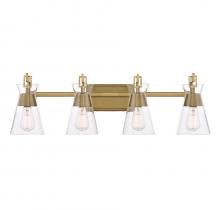 Savoy House 8-1830-4-322 - Lakewood 4-Light Bathroom Vanity Light in Warm Brass