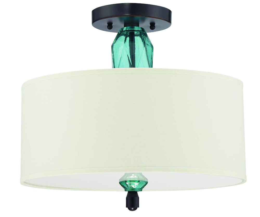 Emory 2 Light Semi Flush in Raven's Wash