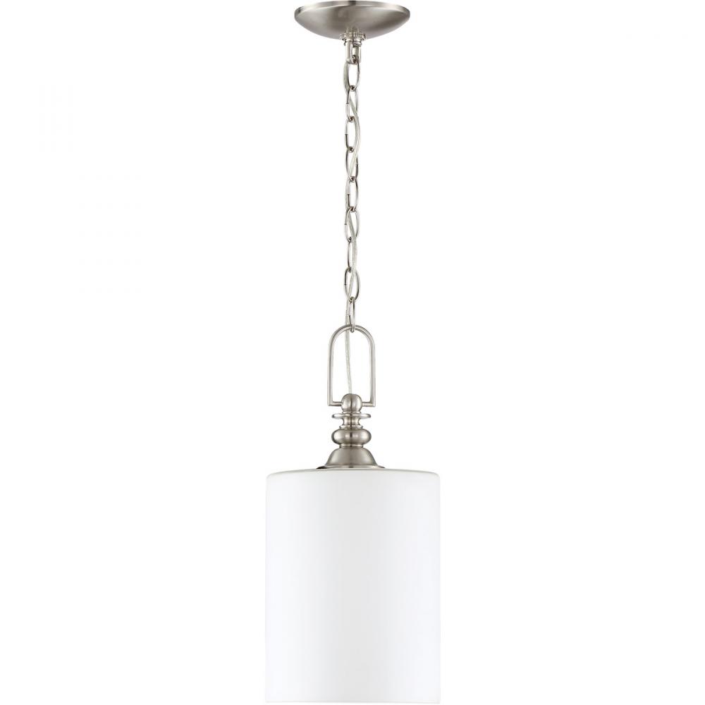 Dardyn 1 Light Mini Pendant in Brushed Polished Nickel