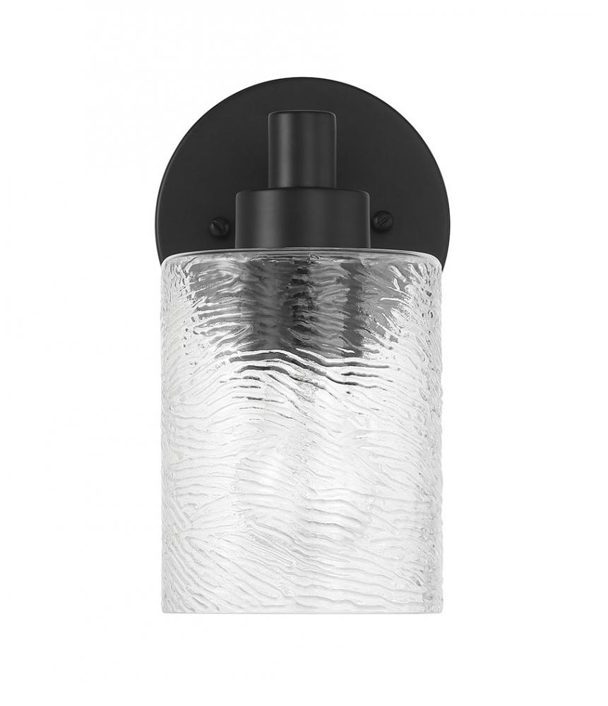 Lyndsey 1 Light Wall Sconce in Flat Black