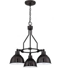 Craftmade 35923-ABZ - Timarron 3 Light Down Chandelier in Aged Bronze Brushed