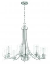 Craftmade 50528-BNK - Bolden 8 Light Chandelier in Brushed Polished Nickel