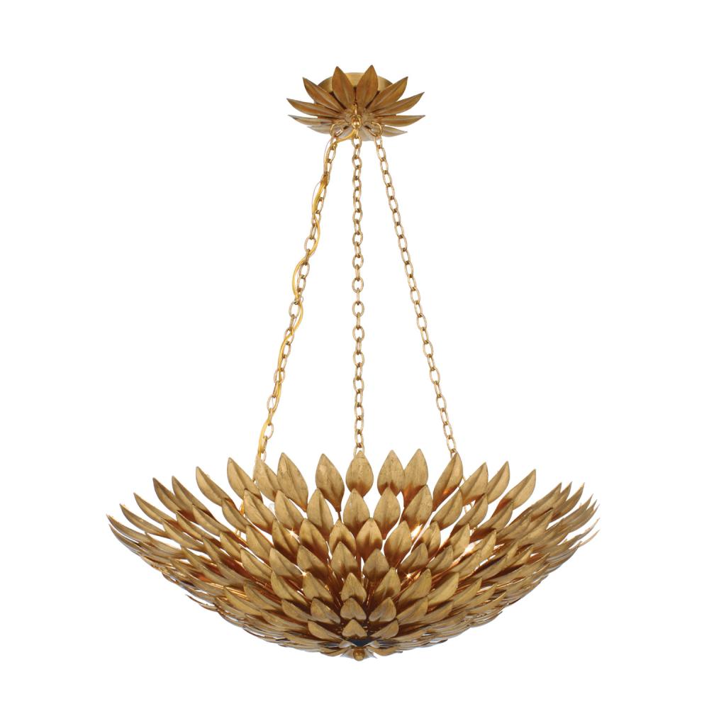 Gold deals leaves chandelier