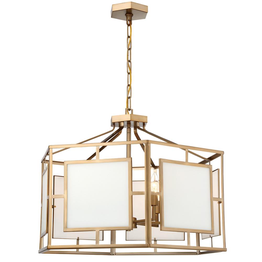 Libby Langdon Hillcrest 6 Light Vibrant Gold Chandelier