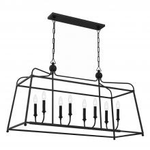 Crystorama 2249-BF_NOSHADE - Libby Langdon Sylvan 8 Light Black Forged Chandelier