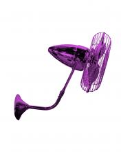 Matthews Fan Company BP-LTPURPLE-MTL - Bruna Parede wall fan in Ametista (Purple) finish.