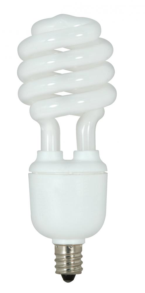 13 Watt; Mini Spiral Compact Fluorescent; 2700K; 82 CRI; Candelabra base; 120 Volt