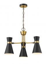 Z-Lite 728-3MB-HBR - 3 Light Chandelier