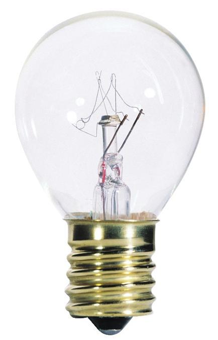 25W S11 Incandescent Clear E17 (Intermediate) Base, 120 Volt, Card