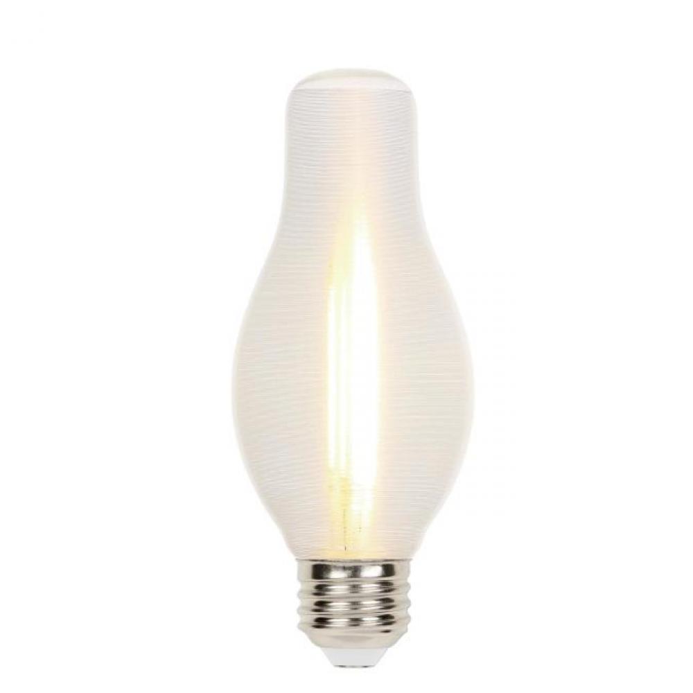 6.5W H19 Glowescent LED Dimmable Clear Spun-Satin 3000K E26 (Medium) Base, 120 Volt, Box