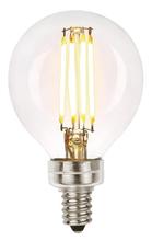 Westinghouse 5050000 - 6W G16-1/2 Filament LED Clear Dimmable 2700K E12 (Candelabra) Base, 120 Volt, Card, 2-Pack