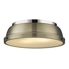 Golden 3602-14 CH-AB - Duncan 14" Flush Mount