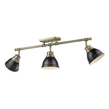 Golden 3602-3SF AB-BLK - Duncan Semi-Flush - Track Light