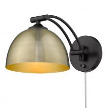 Golden 3688-A1W BLK-AB - Rey Articulating 1 Light Wall Sconce