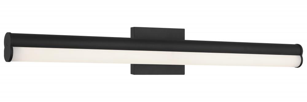 1 LT 33"W "JUNCTION" MATTE BLACK LED WALL SCONCE