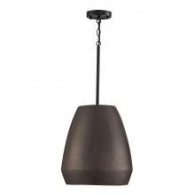 Capital 354211UR - 1-Light Handcrafted Terracotta Pendant in Umber and Matte Black