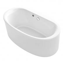 Kohler 6368-W1-0 - Sunstruck® 65-1/2'' x 35-1/2'' oval freestanding bath with Bask® hea