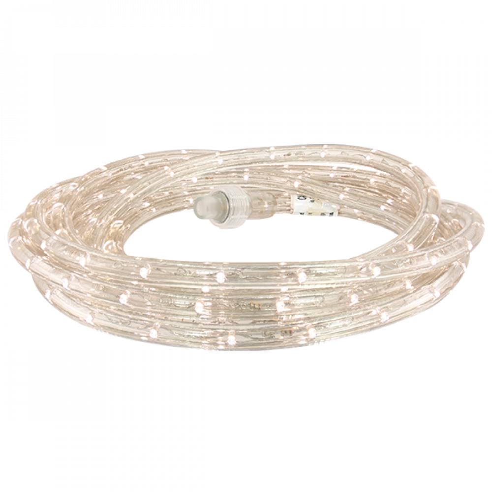 LED ROPE LT,150' RL,120V,1/2"DIAM,1"SP VRT MT LED,3000K WHT,UL CU