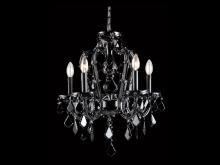 Avenue Lighting HF1037-BLK - Onyx Ln. Collection Black 5 Light Mini Crystal Chandelier