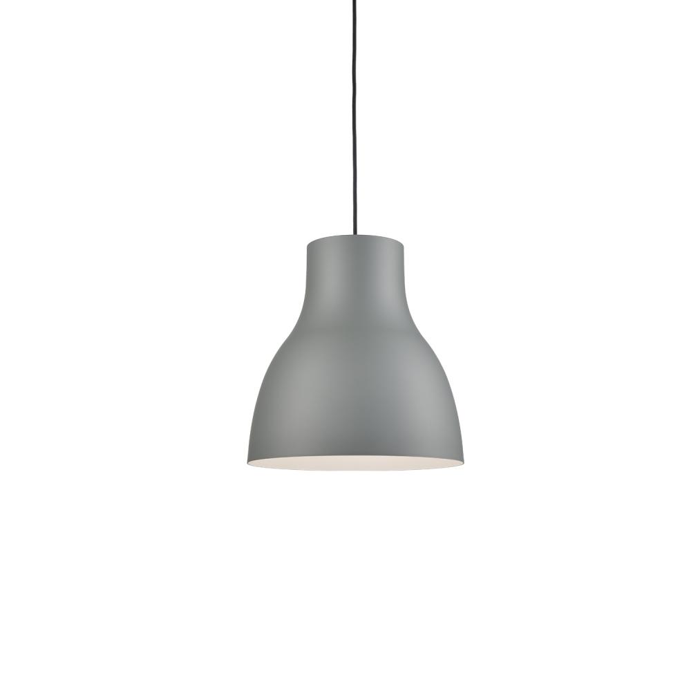 Cradle 16-in Gray 1 Light Pendant