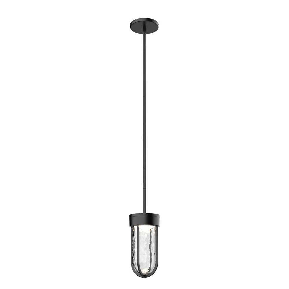 DAVY 9" EXTERIOR PENDANT BLACK, 14W, 120VAC LED, 3000K, 90CRI