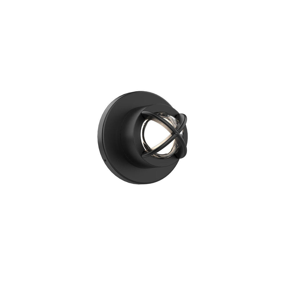 DAVY 9" EXTERIOR WALL BLACK, 8W, 120VAC LED, 3000K, 90CRI