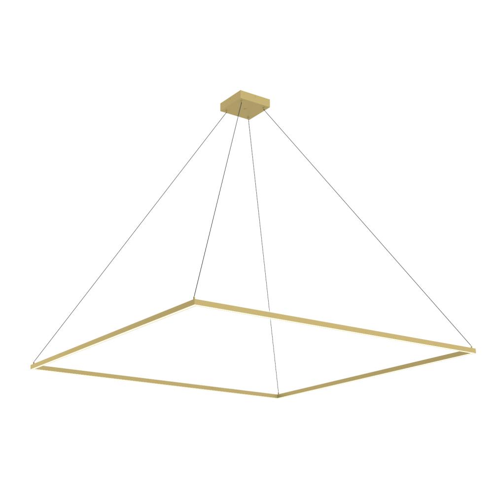 Piazza 72-in Brushed Gold LED Pendant