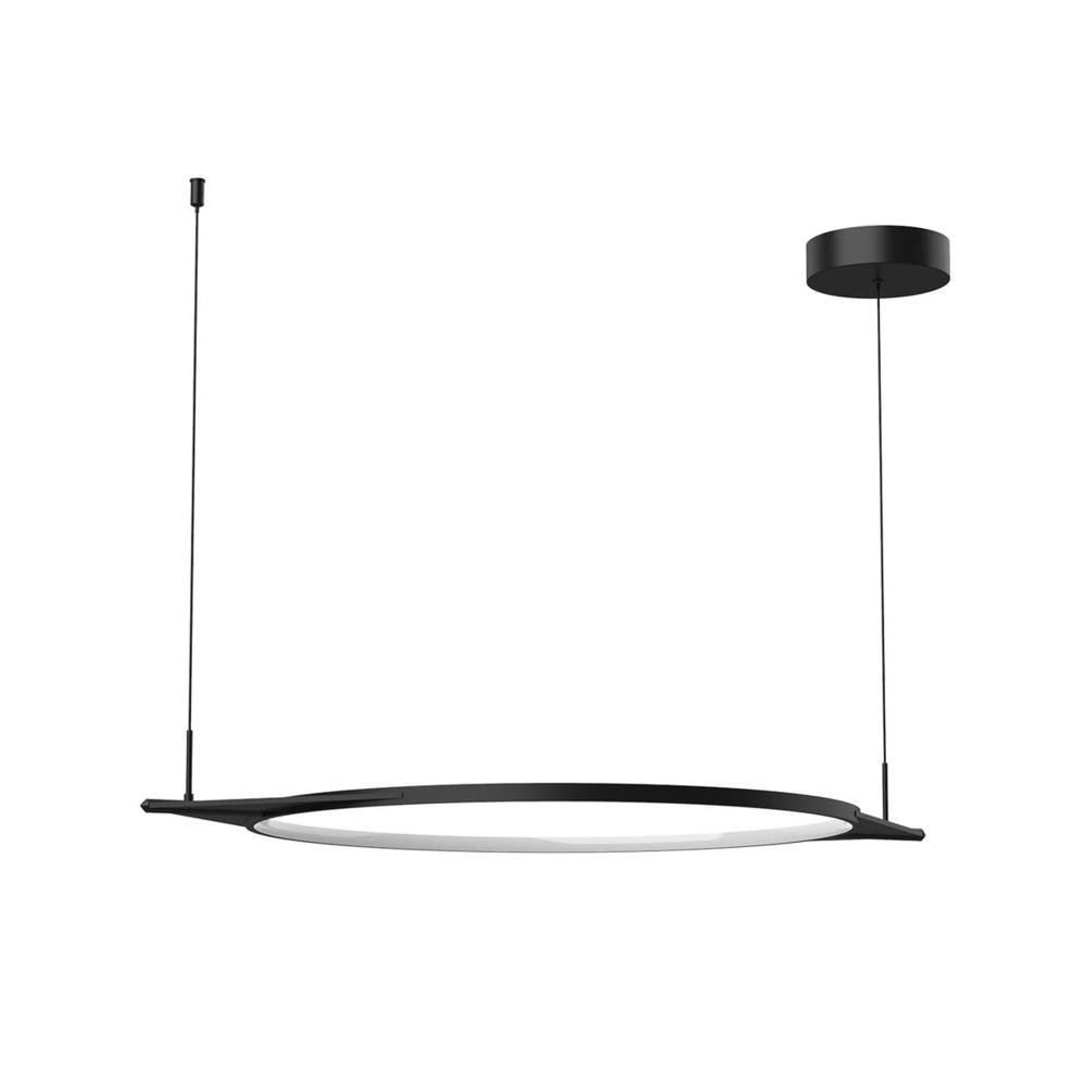 Serif 36-in Black LED Pendant