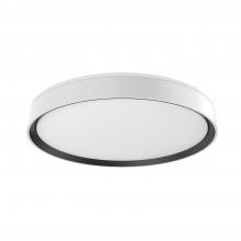 Kuzco Lighting Inc FM43920-WH/BK - Essex 20-in White/Black LED Flush Mount