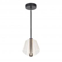 Kuzco Lighting Inc PD62511-BK/LG - Mulberry 11-in Black/Light Guide LED Pendant